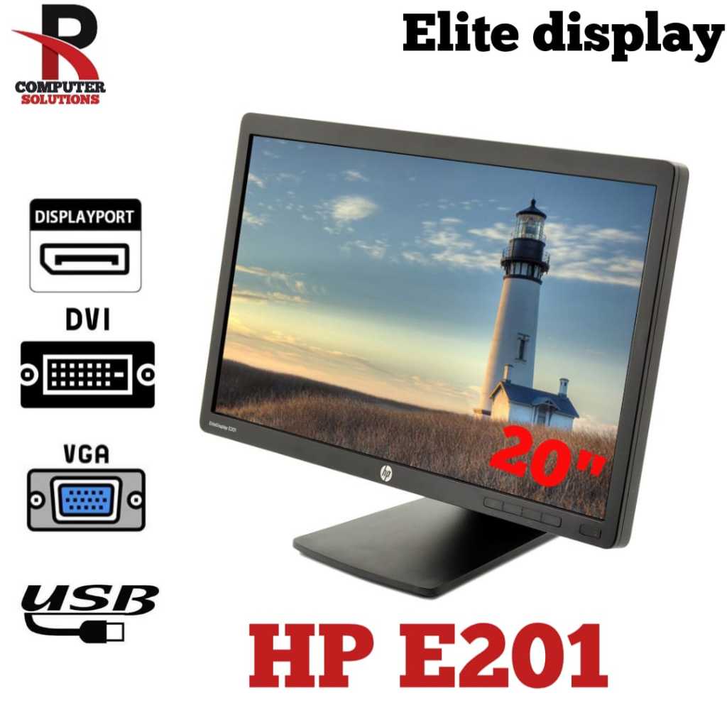 Hp Elitedisplay E Led Backlit Monitor Black Shopee Malaysia