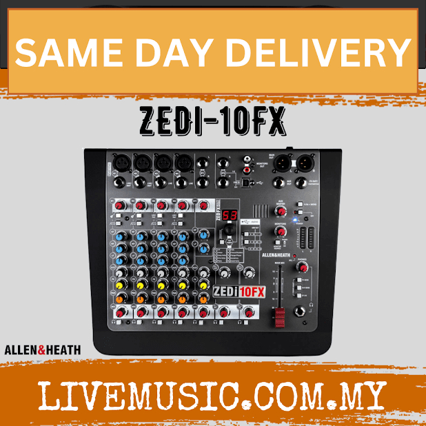 Allen Heath Zedi Fx Mixer And Usb Audio Interface With Effects