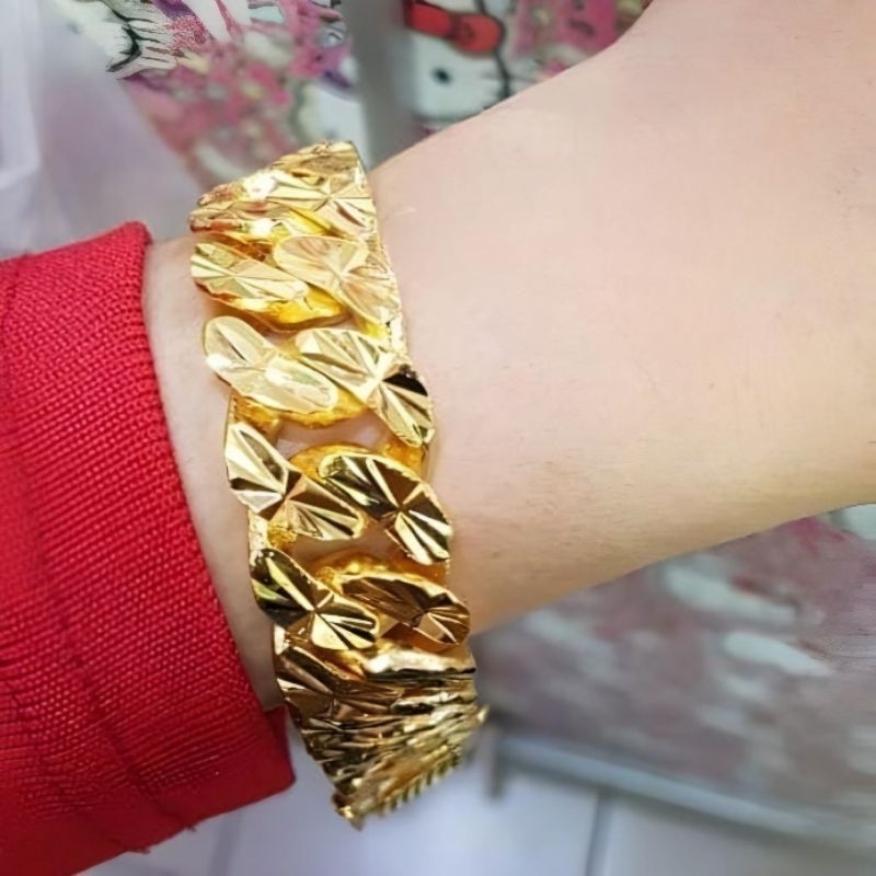 Cop Persis Ori Emas Korea Rantai Tangan Bracelet Shopee