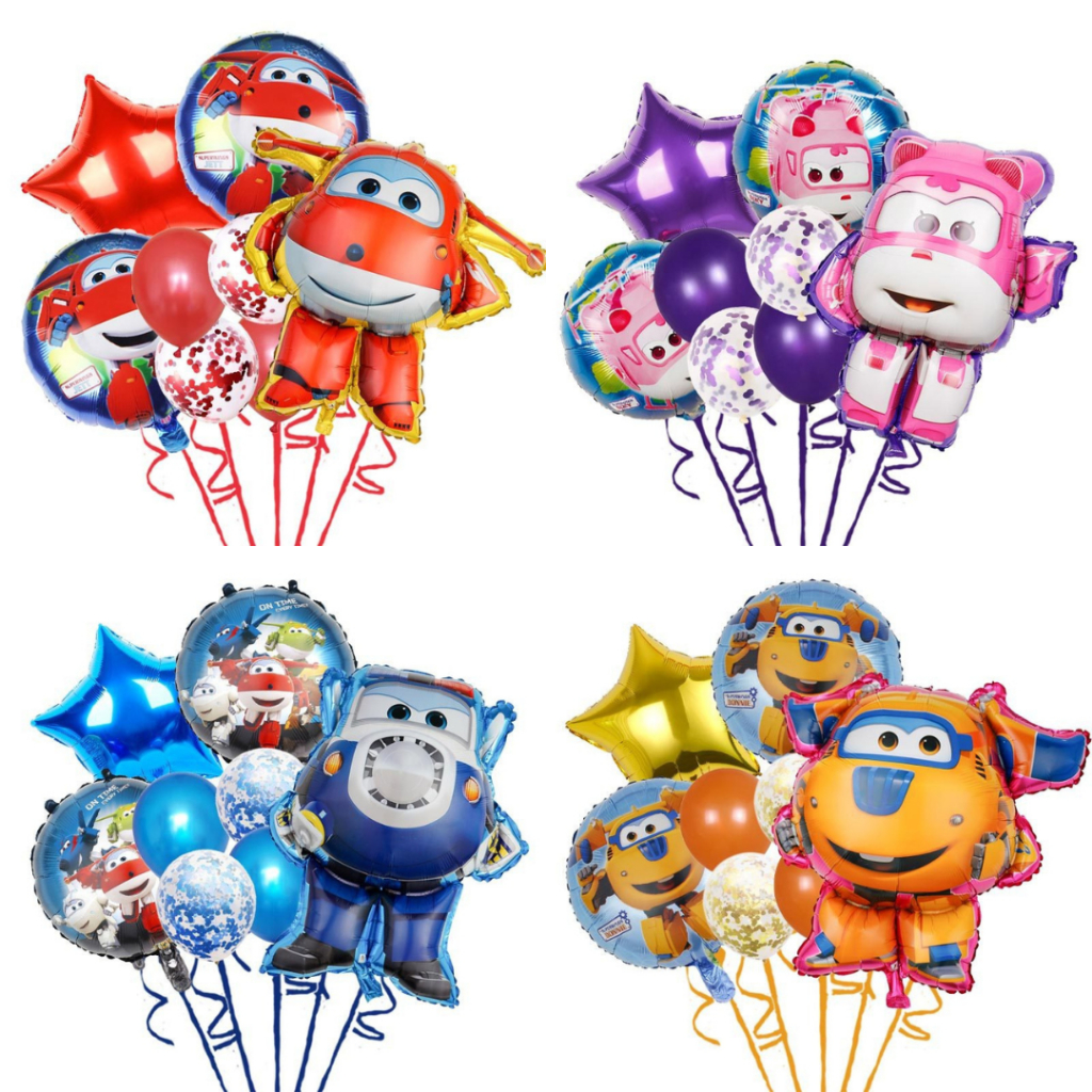 Super Wings Aeroplane Jett Chase Dizzy Donnie Birthday Party Decoration