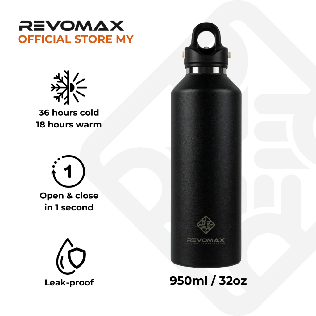 Revomax Vacuum Insulated Thermal Water Bottle Flask Oz Ml