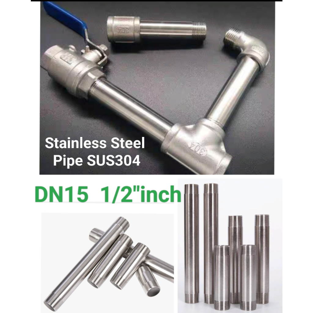 Sus Stainless Steel Pipe Dn Inch Extension Threaded Pipe