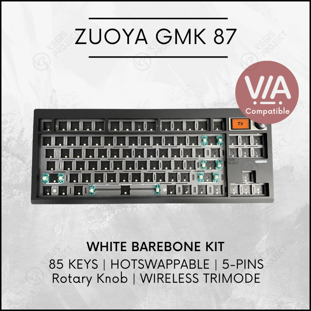 Ready Stock Zuoya Gmk Gmk With Screen Wireless Trimode Via