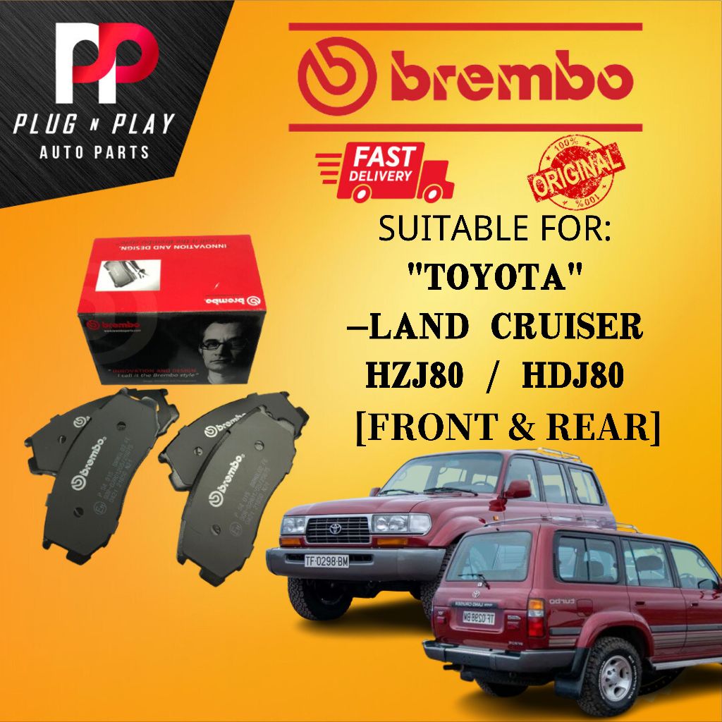 BREMBO TOYOTA LAND CRUISER HZJ80 HDJ80 FRONT DEPAN REAR