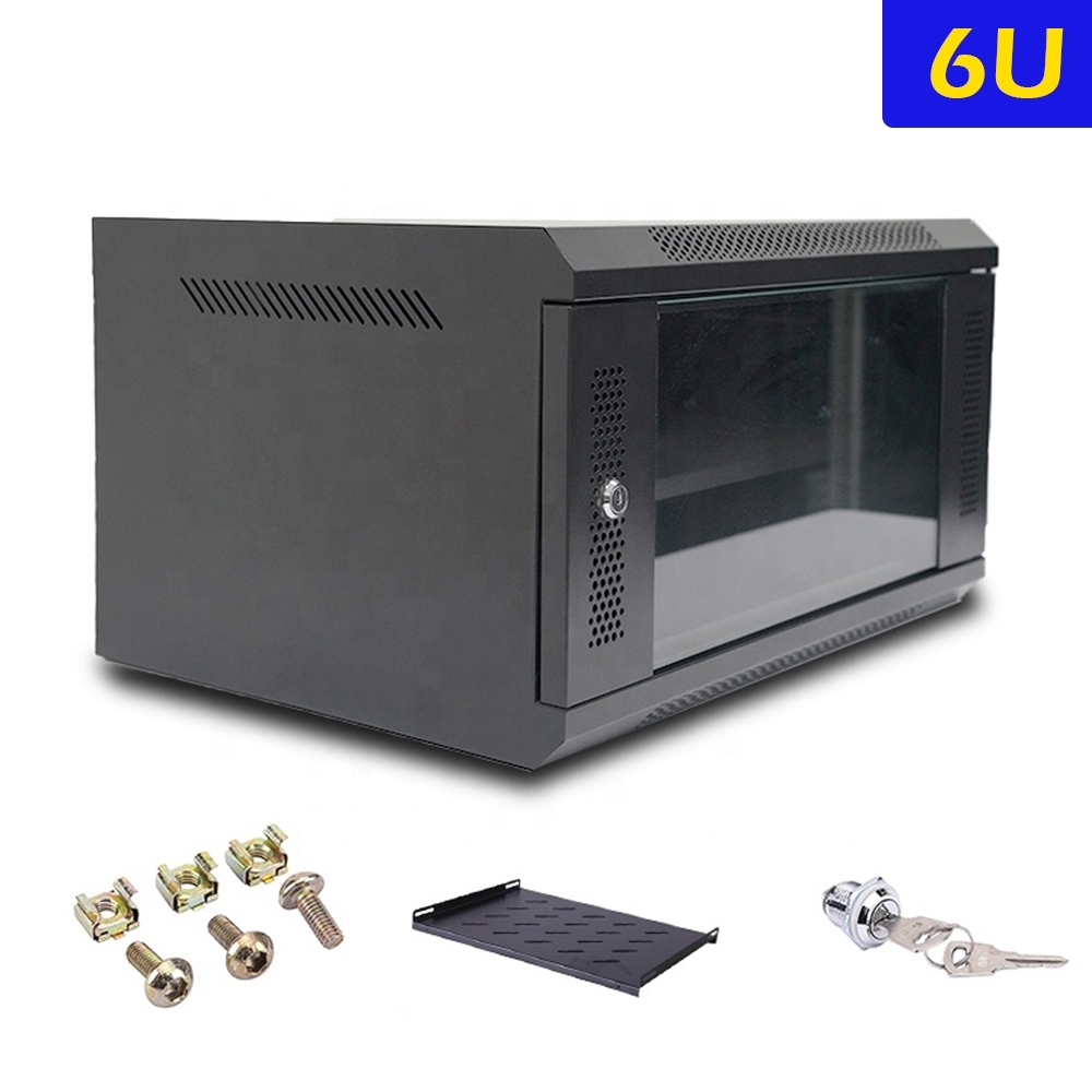 6U CCTV RACK 6U WALL MOUNT SERVER RACK Perforated Door 4U RACK 6U