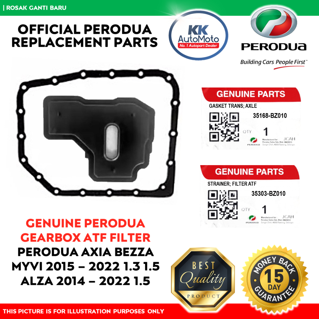 Perodua Axia Bezza Myvi 2015 2022 Alza Genuine Proganti Daihatsu