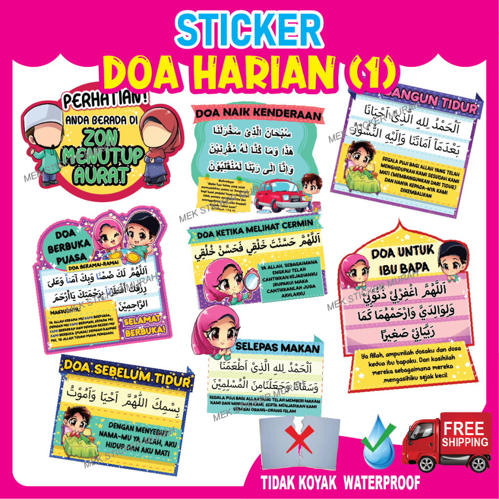 STICKER DOA HARIAN 1 COMEL MURAH Shopee Malaysia