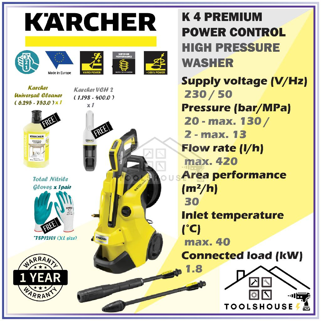 Karcher K Premium Power Control High Pressure Cleaner Shopee Malaysia