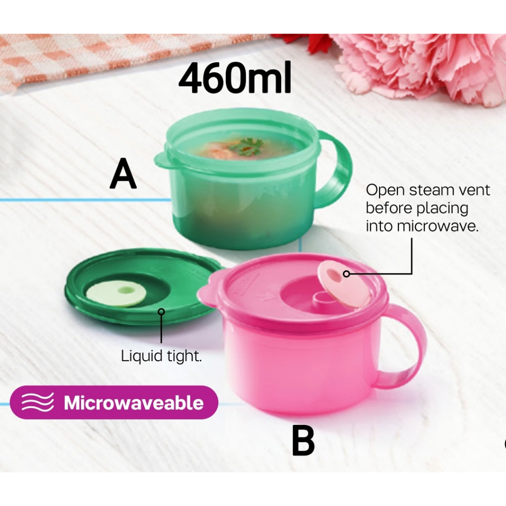 Tupperware Crystalwave Soup Mug Pcs Shopee Malaysia