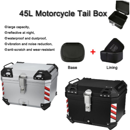 Motorcycle Top Box L L L L Large Capacity Waterproof Motorcycle