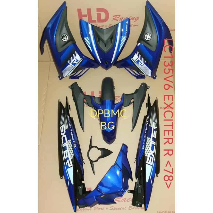 COVERSET YAMAHA LC 135 V2 V3 V4 V5 V6 V7 EXCITER R SIAP TAMPAL