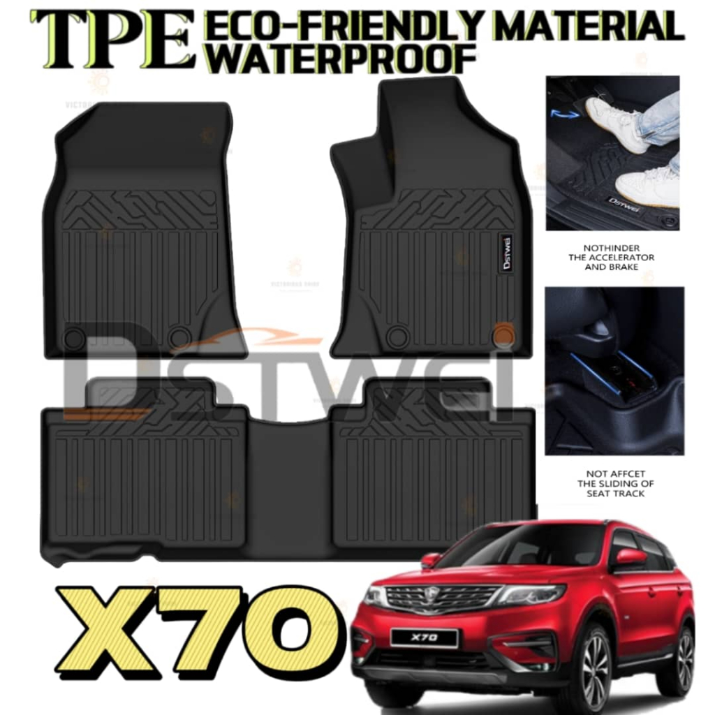 Upgraded TPE Car Mat Car Carpet Karpet Kereta TPE Perodua Myvi Axia