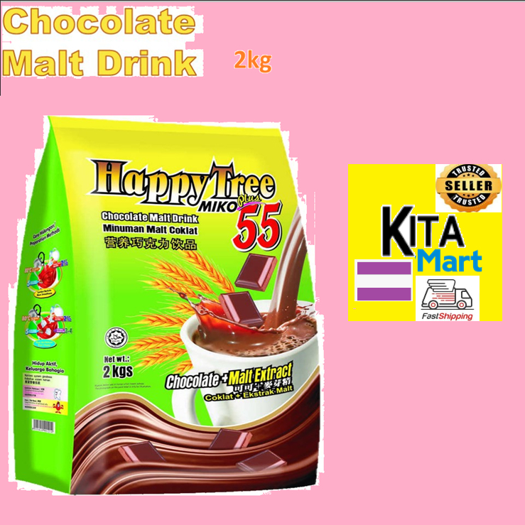 Happy Tree Miko Plus 55 Chocolate Malt Drink 2kg Shopee Malaysia