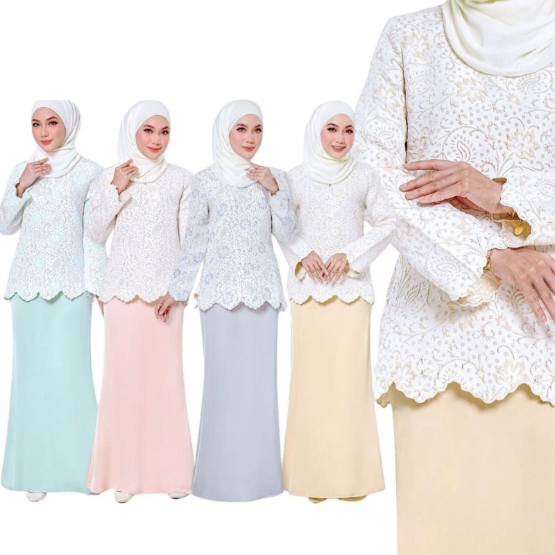 BAJU RAYA 2024 KURUNG MINI MODEN DINNER TUNANG KENDURI BRIDESMAID PEACH