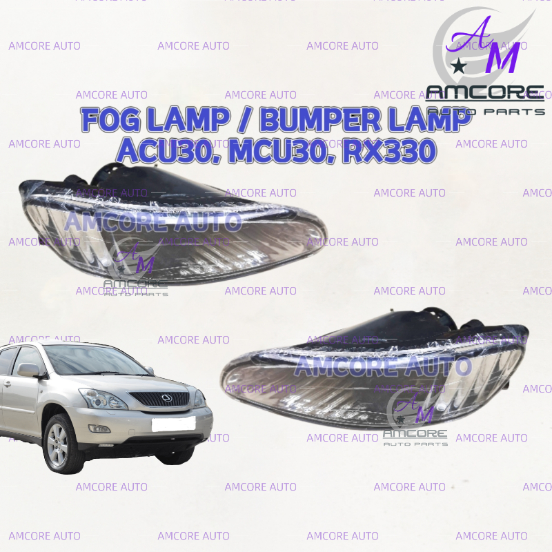 Toyota Harrier Acu Mcu Lexus Rx Fog Lamp Bumper Lamp