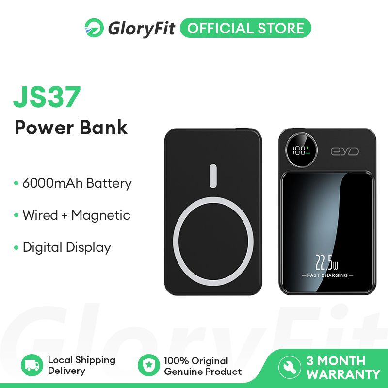 Gloryfit JS37 Original Wireless Magnetic PowerBank Intelligent Digital