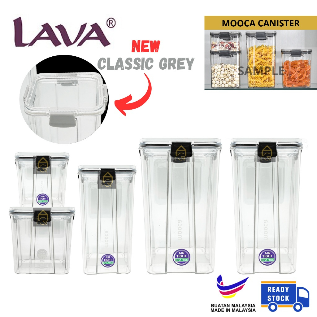 LAVA Mooca Canister Air Tight Stackable BPA Free Plastic Food