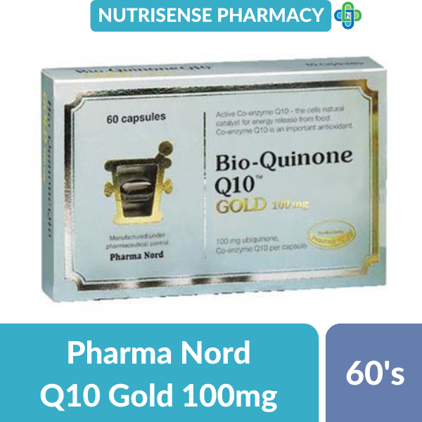 Pharma Nord Bio Quinone Q10 Gold 100mg Cap 60s Made In Denmark