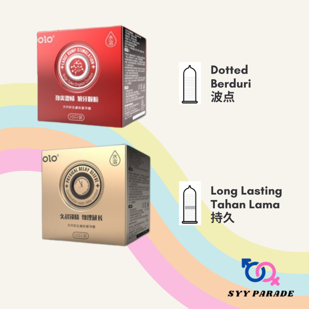 Syy Olo Condom Classic Ultra Thin Anatomic Long Lasting Dotted