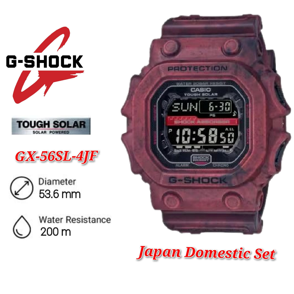 Japan Set Casio G Shock Gx Sl Jf Digital Solar Power Mud Resistant