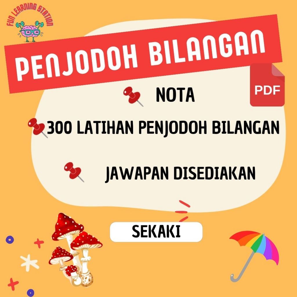 Pdf Penjodoh Bilangan Dan Latihan Untuk Sekolah Rendah Kssr