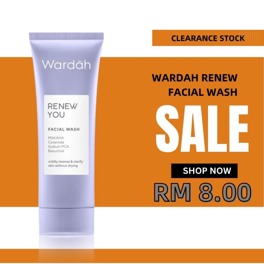 WARDAH RENEW YOU ANTI AGING FACIAL WASH ORIGINAL PRODUCT 100ML