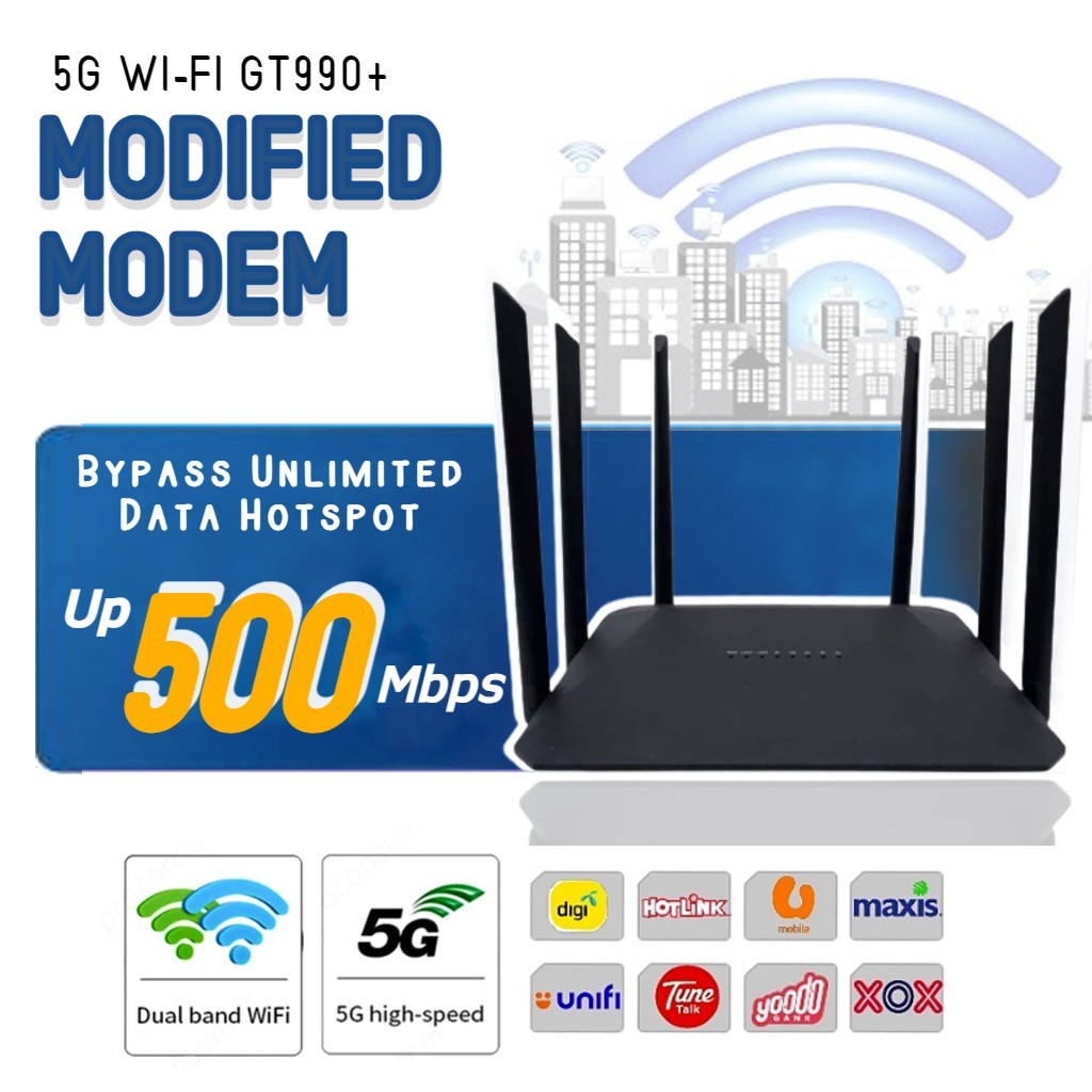 Modem Turbo GT990 Modified 4G LTE Router Modem Unlocked Unlimited