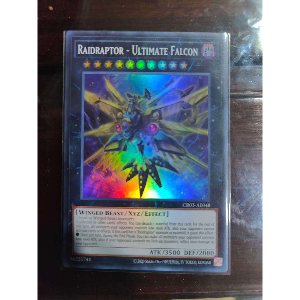 Yugioh CR03 AE048 Raidraptor Ultimate Falcon Super Rare Shopee