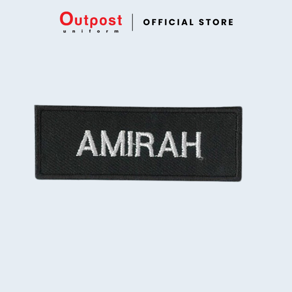 Outpost Embroidery Name Tag Tag Nama Sulam Kokurikulum Shopee Malaysia