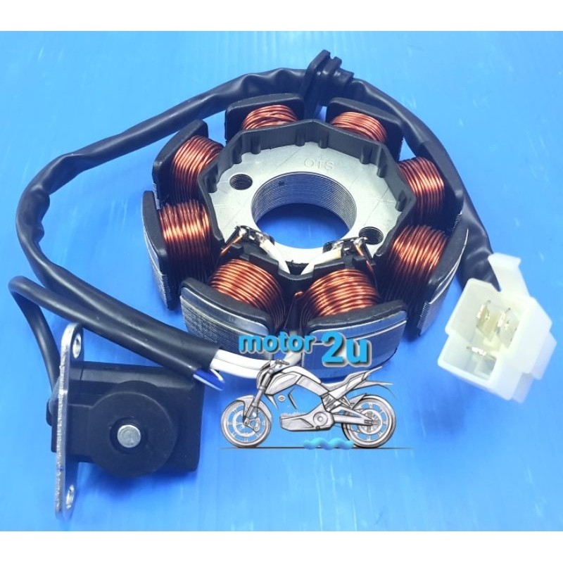 SM SPORT 110 110e 110r Flywheel Fuel Magnet Starter Coil Koil Stator