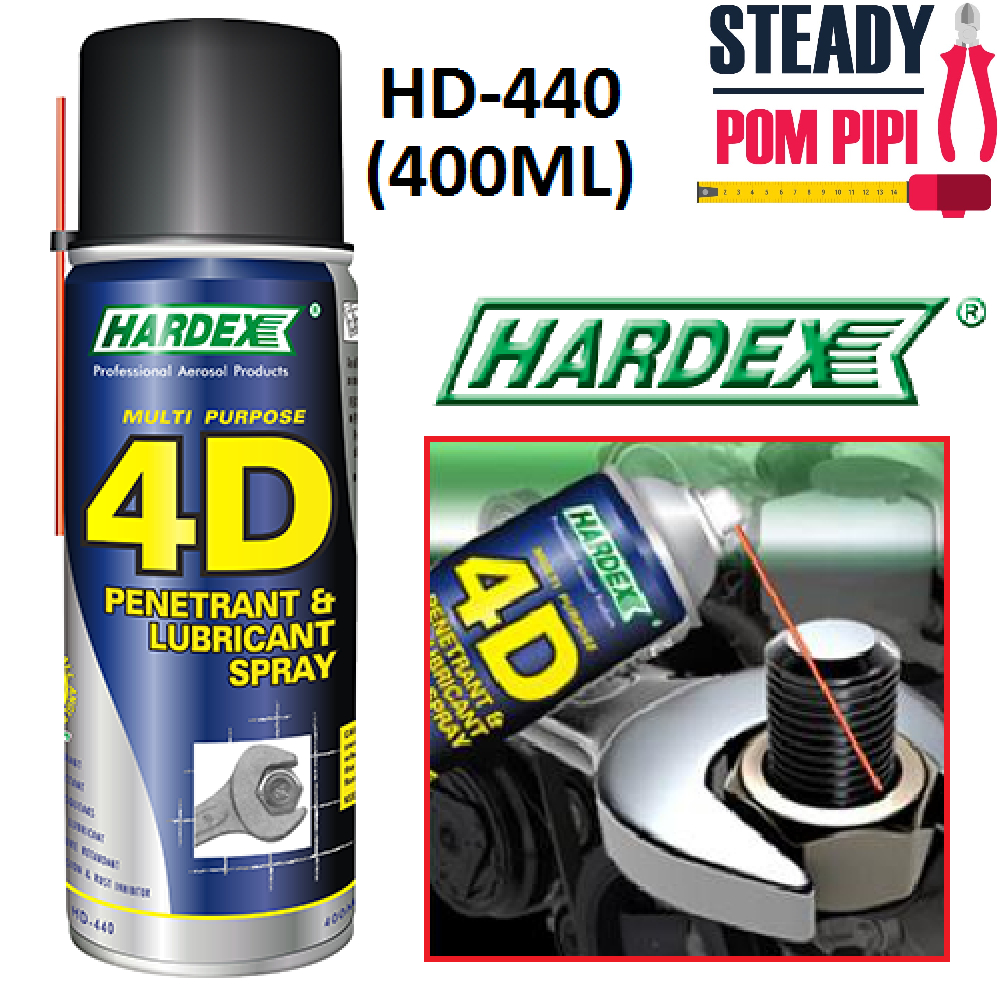 HARDEX HD 440 MULTI PURPOSE 4D PENETRANT LUBRICANT SPRAY SPRAY ANTI