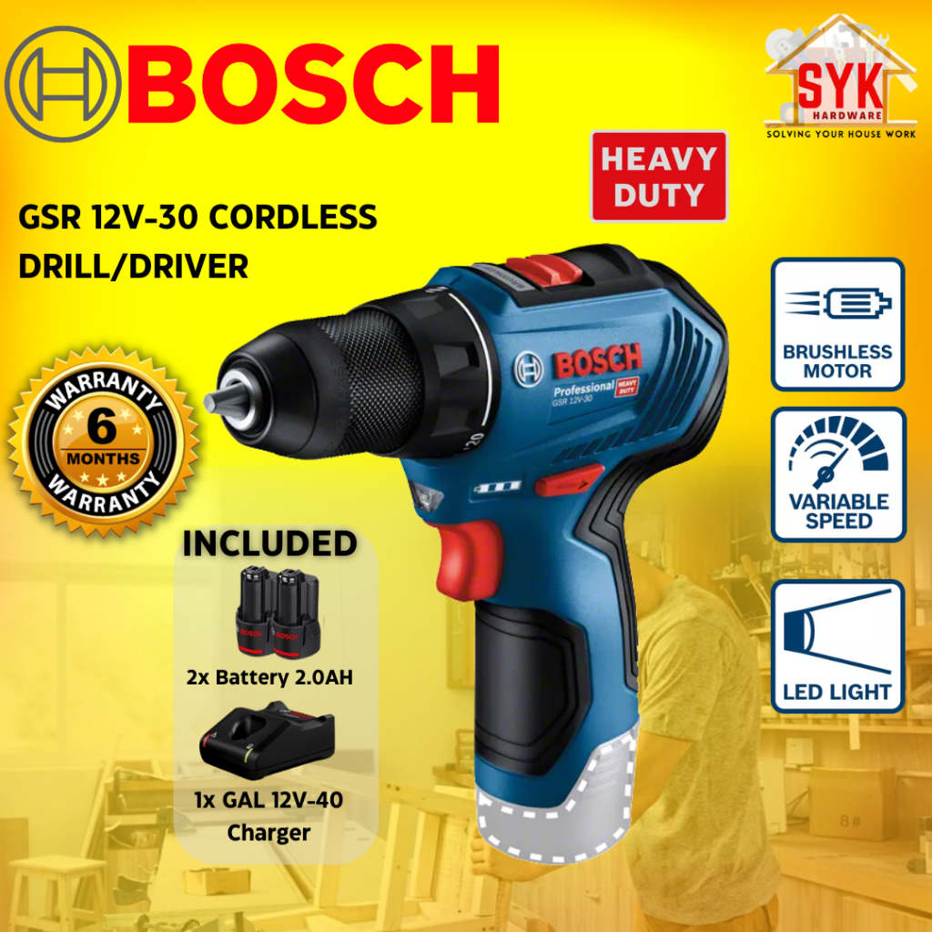 Syk Bosch Gsr V Gsr V Cordless Drill Brushless Motor Mesin