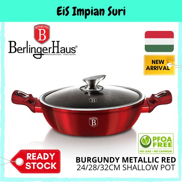 Ready Stock Berlinger Haus Cm Non Stick Shallow Pot With