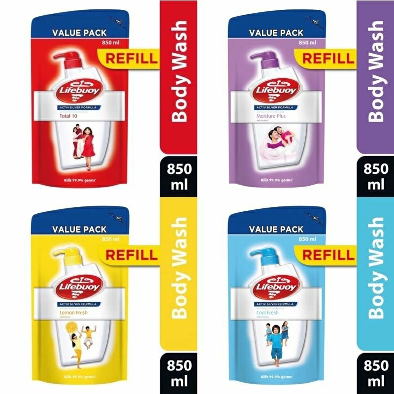 Lifebuoy Body Wash Refill Pack 850ml Shopee Malaysia