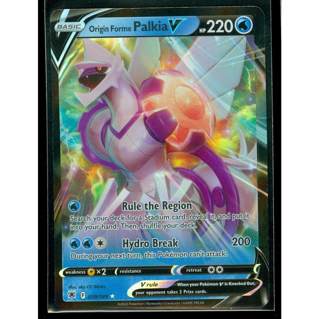 Pokemon Origin Forme Palkia V Ultra Rare Holo Astral Radiance