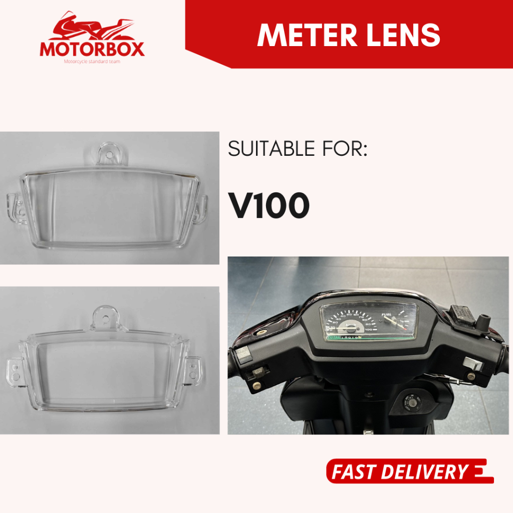 SUZUKI V100 METER LENS V 100 METER CERMIN SPEEDMETER COVER LEN PENUTUP