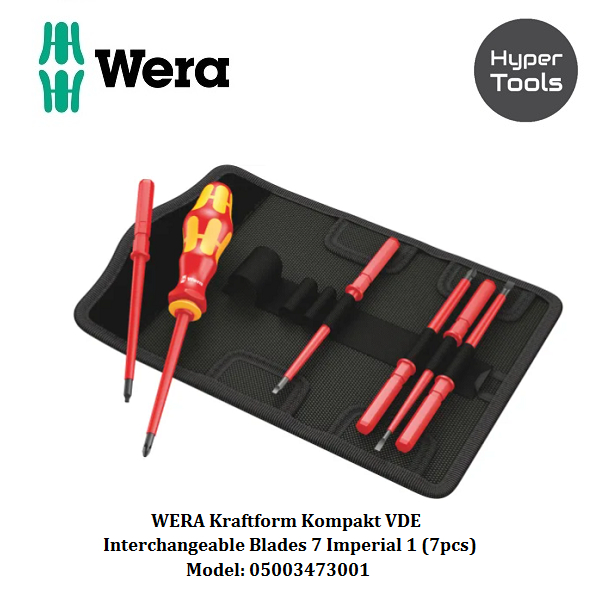 Wera Germany Kraftform Kompakt Vde Interchangeable Blades Imperial