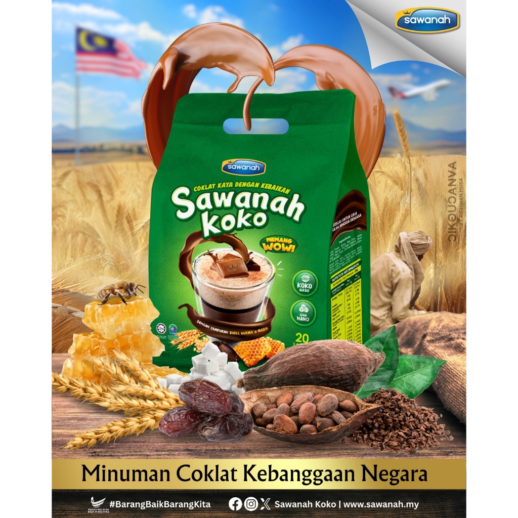 Minuman Sawanah Koko Sachets Gx Sachets Shopee Malaysia