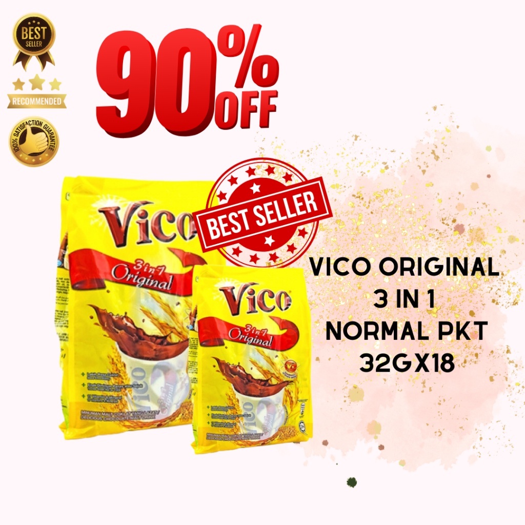 Vico 3 In 1 Original Chocolate Malt Drink 18 X 32g Shopee Malaysia