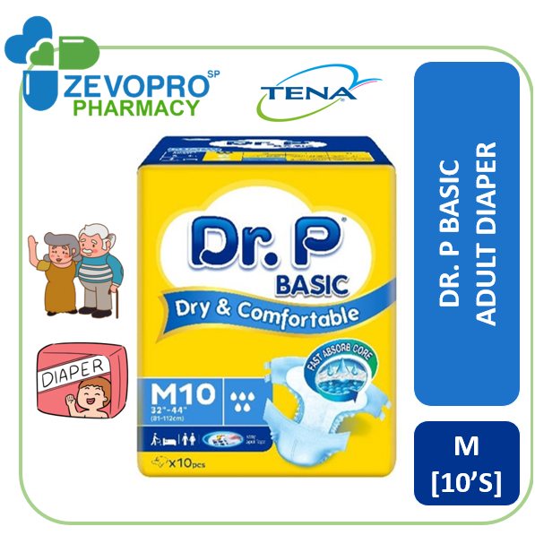 Tena Dr P Basic Adult Diaper M L Xl Shopee Malaysia