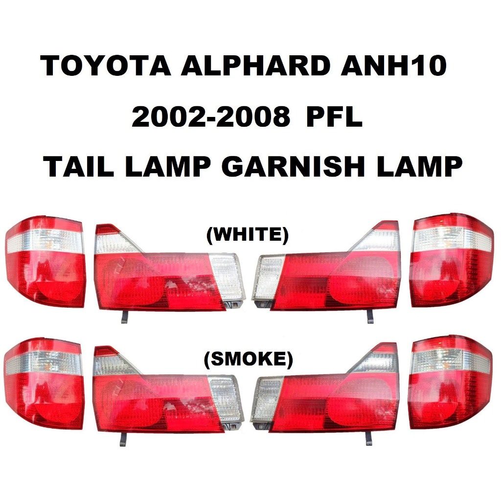 Tail Lamp Garnish Lamp Light Toyota Alphard ANH10 2002 2008