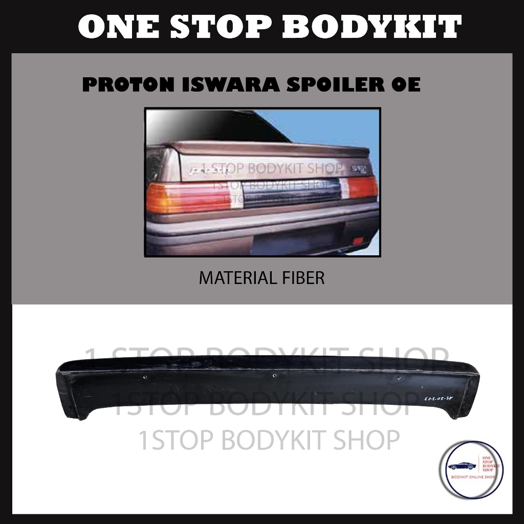 Proton Iswara Spoiler Oe Fiber Fiberglass Skirt Lip Bodykit Shopee