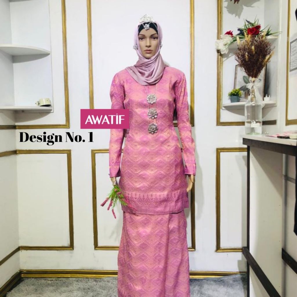 Baju Kurung Songket Tenun Songket Asli Baju Kurung Moden Baju Raya