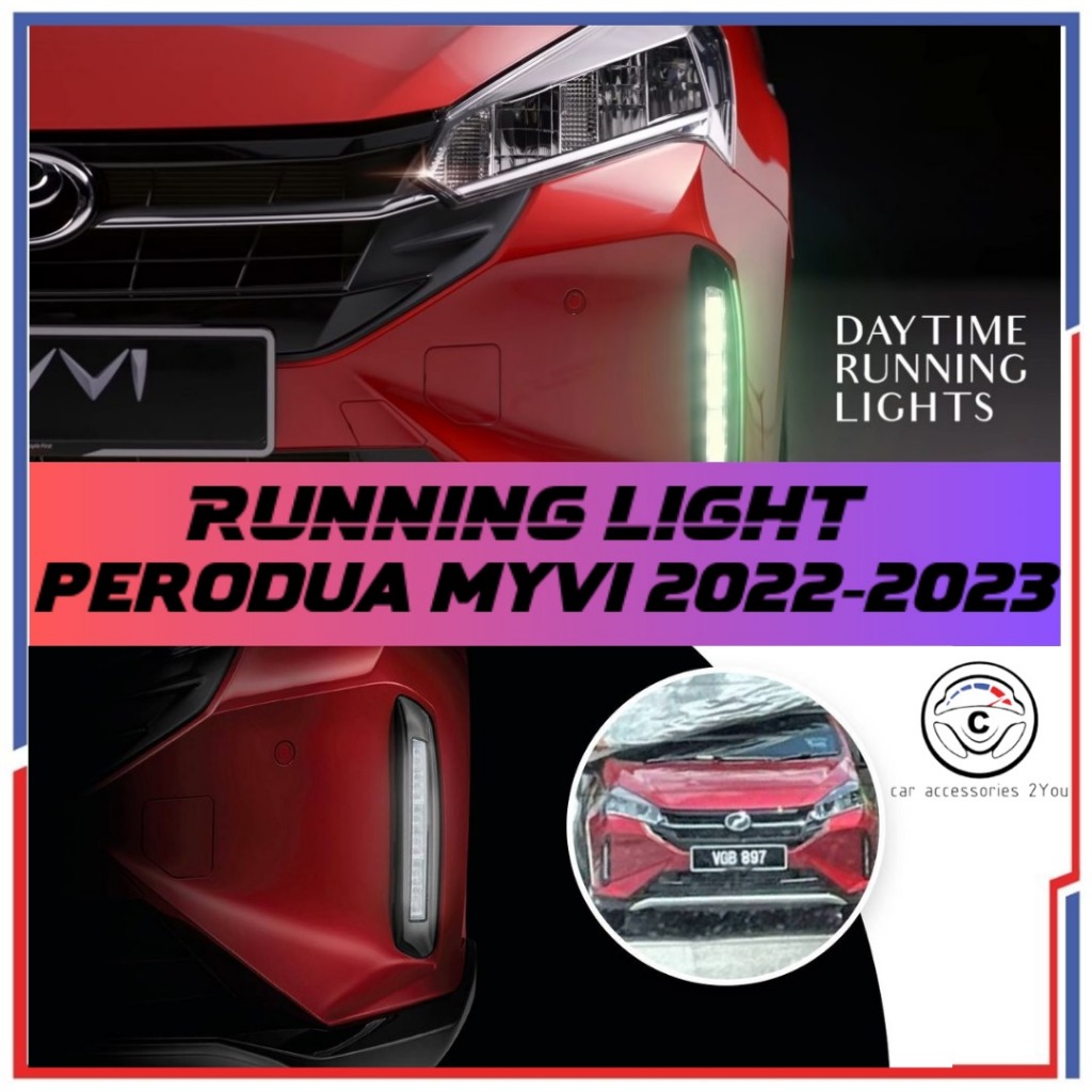 Perodua Myvi G Facelift Dynamic Front Drl Daylight With