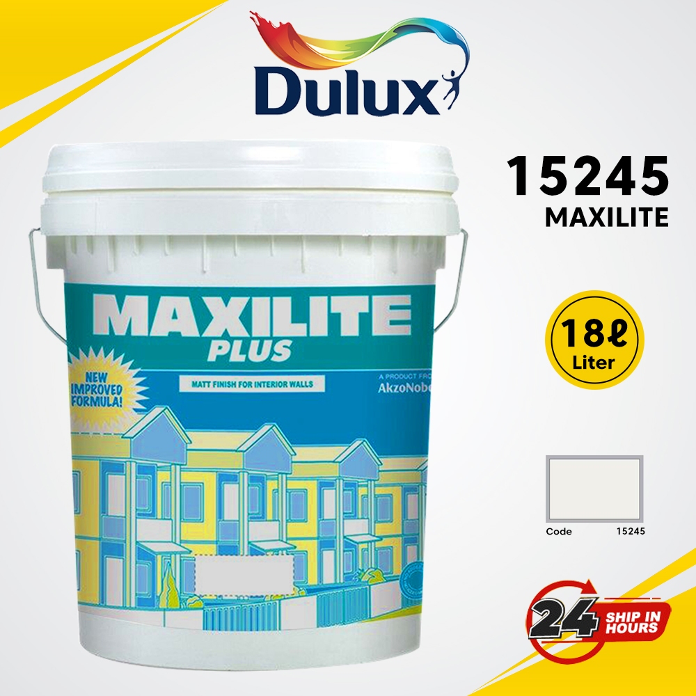 DULUX MAXILITE 15245 WHITE 18 LITRE Shopee Malaysia