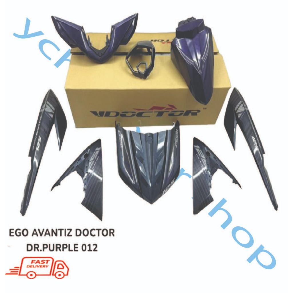 Yamaha Ego Avantiz Doctor Oem Body Cover Set Sticker Stripe Siap Tampal