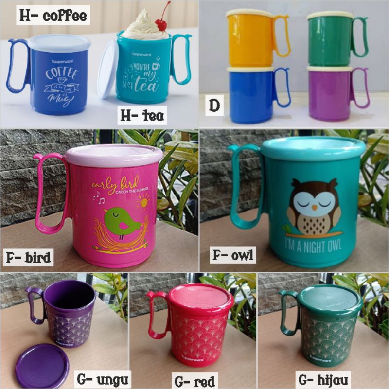 Tupperware Jumbo Mug Mugs 500ml 600ml Mug Terbesar Paling Besar Gelas