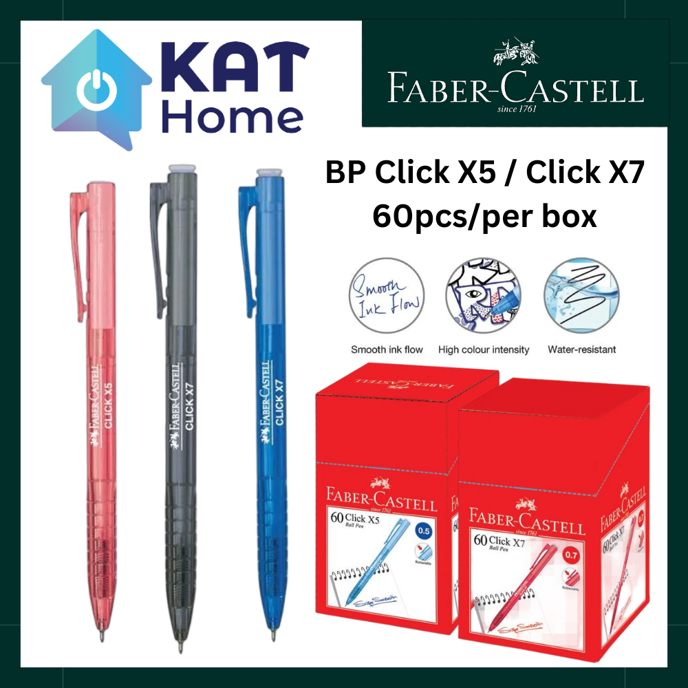 Pcs Box Faber Castell Bp Click X X Ball Pen Mm Mm