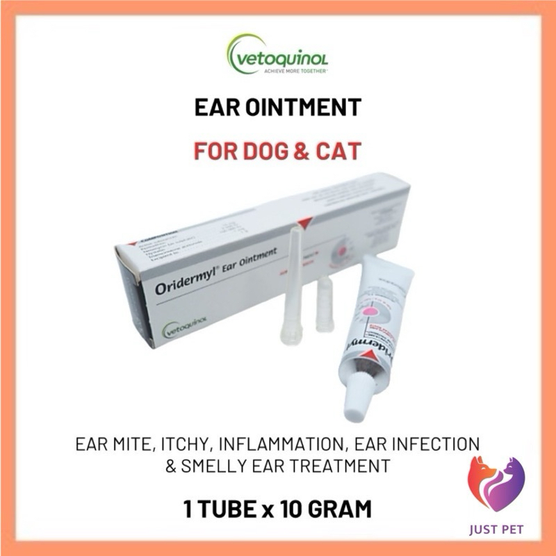 100 ORIGINAL Vetoquinol Oridermyl Ear Ointment 10g Shopee Malaysia