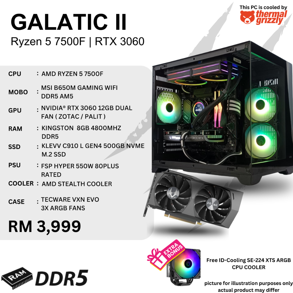 Ready Stock Ddr Ryzen Gaming Pc Package Rtx Rtx Rtx High